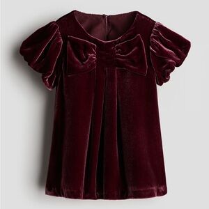 Velvet Burgundy Kids Top